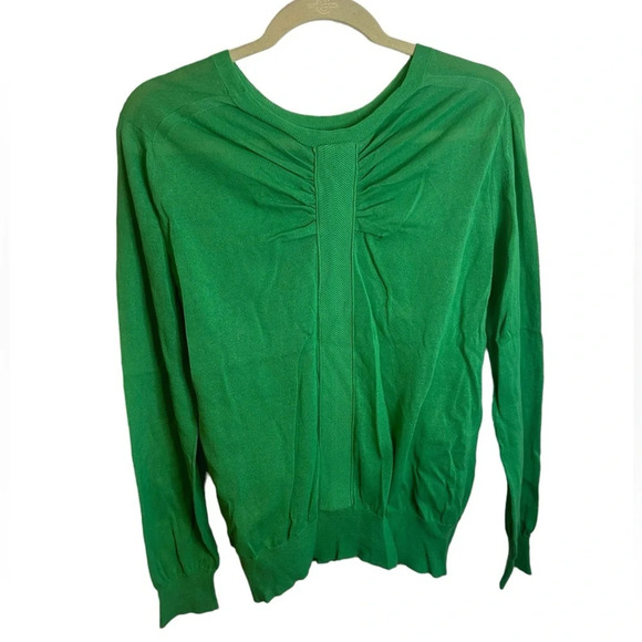 PHILLIP LIM KELLY GREEN COTTON SWEATER - Picture 2 of 4